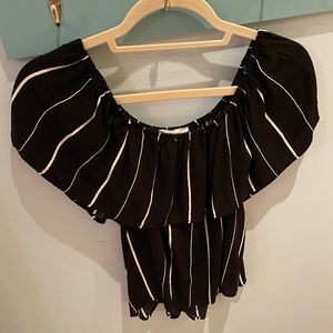 Strapless Striped Top